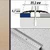 Порог полукруглый А5 39,5х3,7 мм Темная бронза